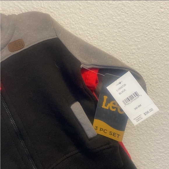 LEE Boys Three Piece Set Age 3-6 months - Picture 4 of 7